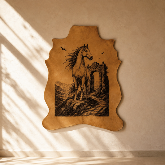 LA-107 The Noble Stallion 32x24 INCH