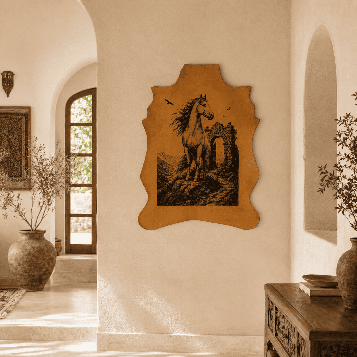 LA-107 The Noble Stallion 32x24 INCH