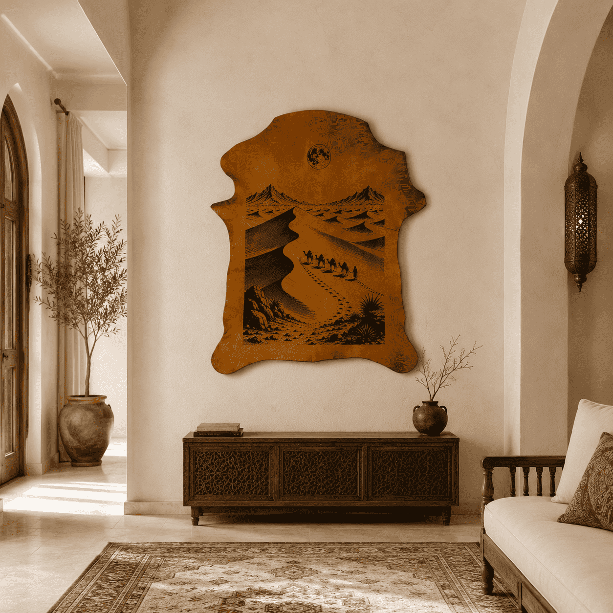 LA-112 The Desert Caravan 32x24 INCH