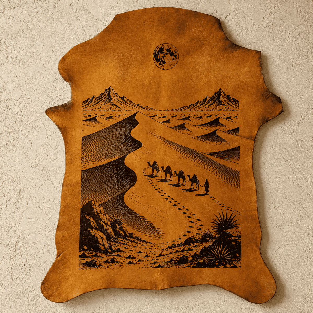 LA-112 The Desert Caravan 32x24 INCH