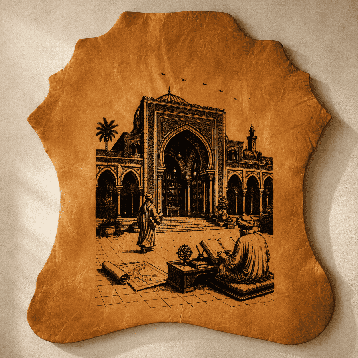 LA-124 The House of Wisdom 32x24 INCH