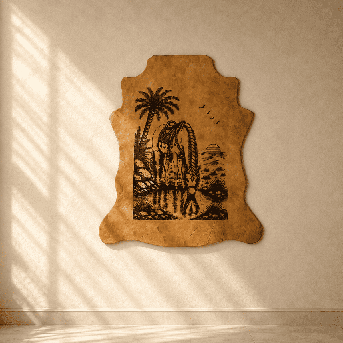 LA-131 The Desert Stallion 32x24 INCH