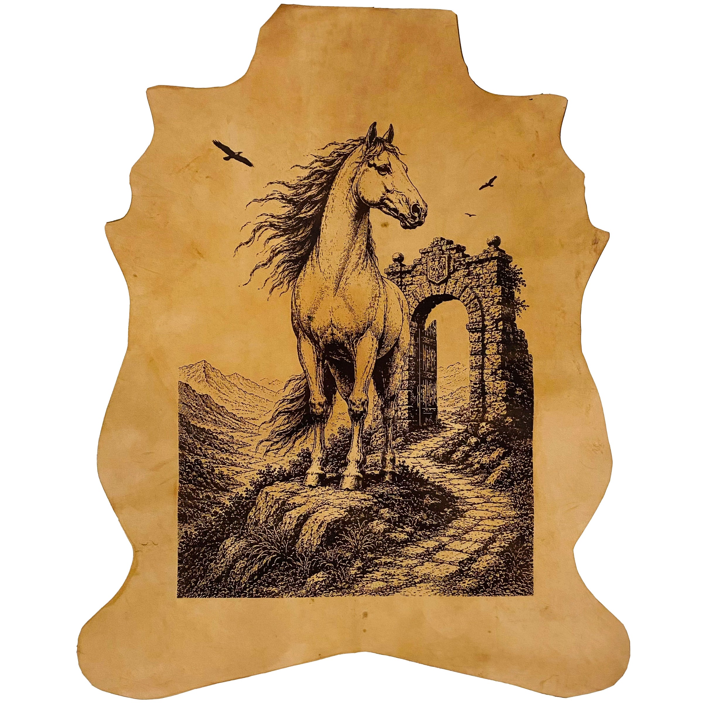 LA-107 The Noble Stallion 32x24 INCH