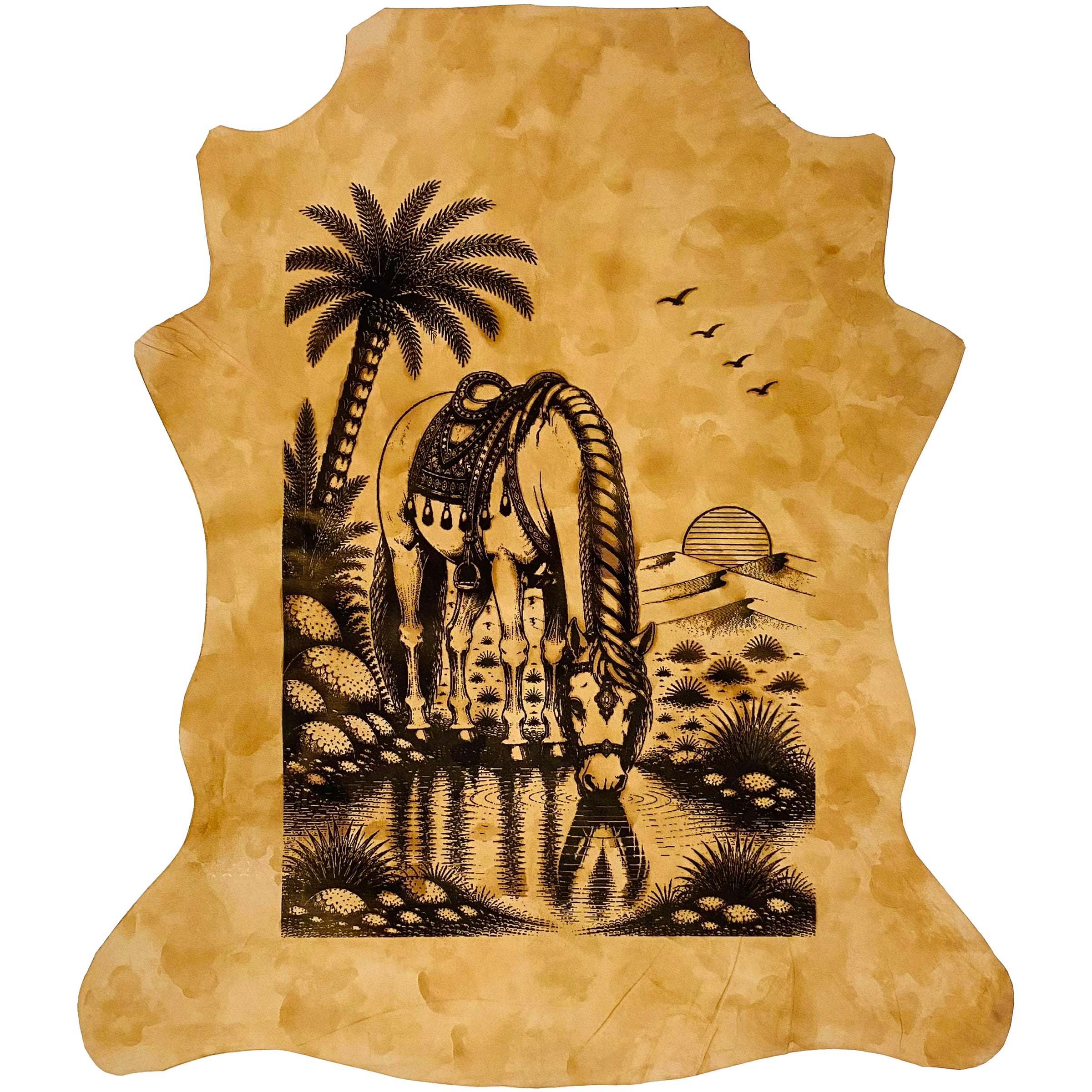 LA-131 The Desert Stallion 32x24 INCH