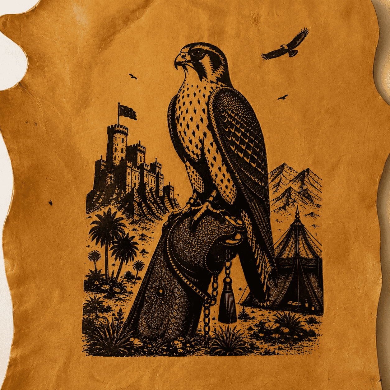 LA-103 The Royal Falcon 32x24 INCH
