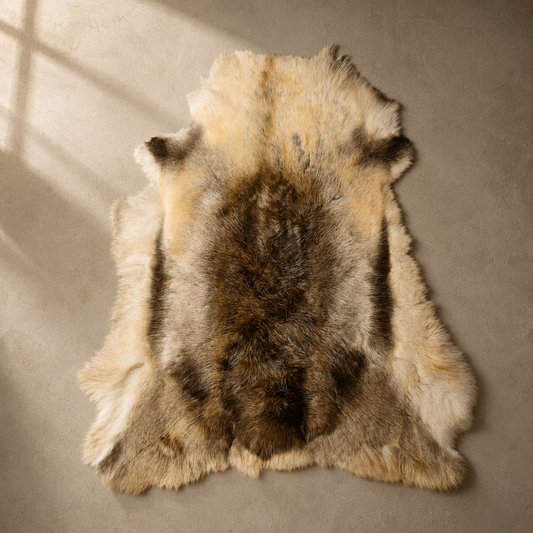 Reindeer Hide Rug RR-101 46x41 INCH