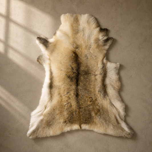 Reindeer Hide Rug RR-102 48x44 INCH