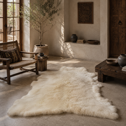 Reindeer Hide Rug RR-103 45x41 INCH