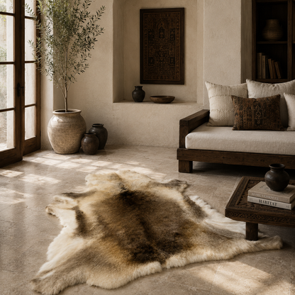 Reindeer Hide Rug RR-104 49x41 INCH