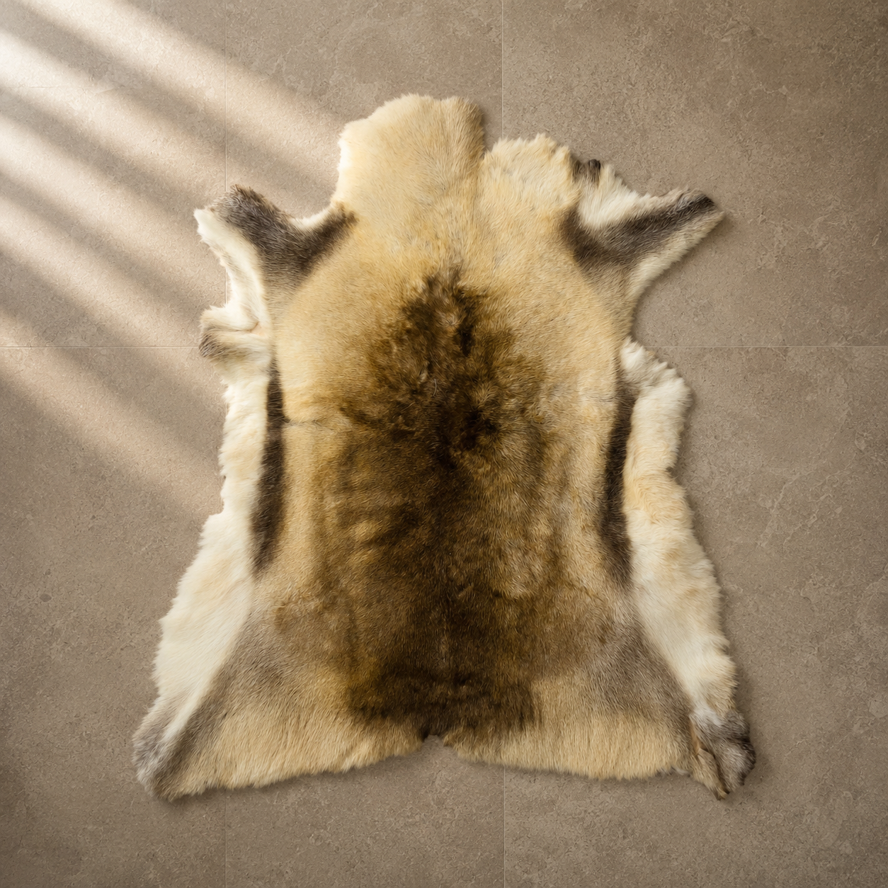 Reindeer Hide Rug RR-105 47x43 INCH