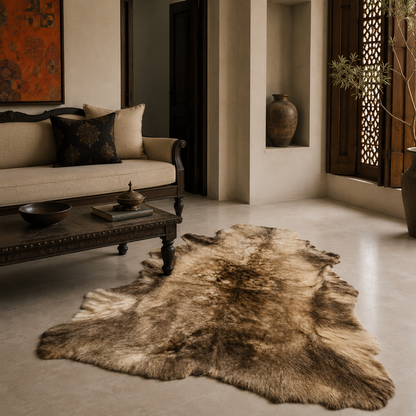 Reindeer Hide Rug RR-106 50x40 INCH