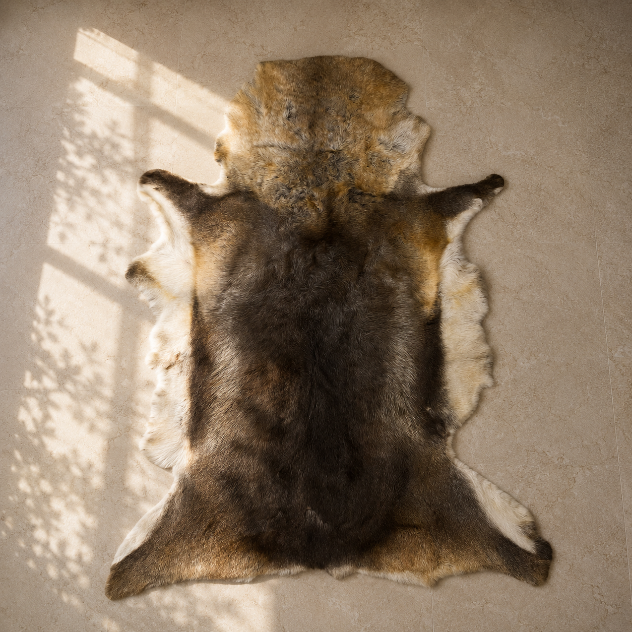 Reindeer Hide Rug RR-110 53x42 INCH