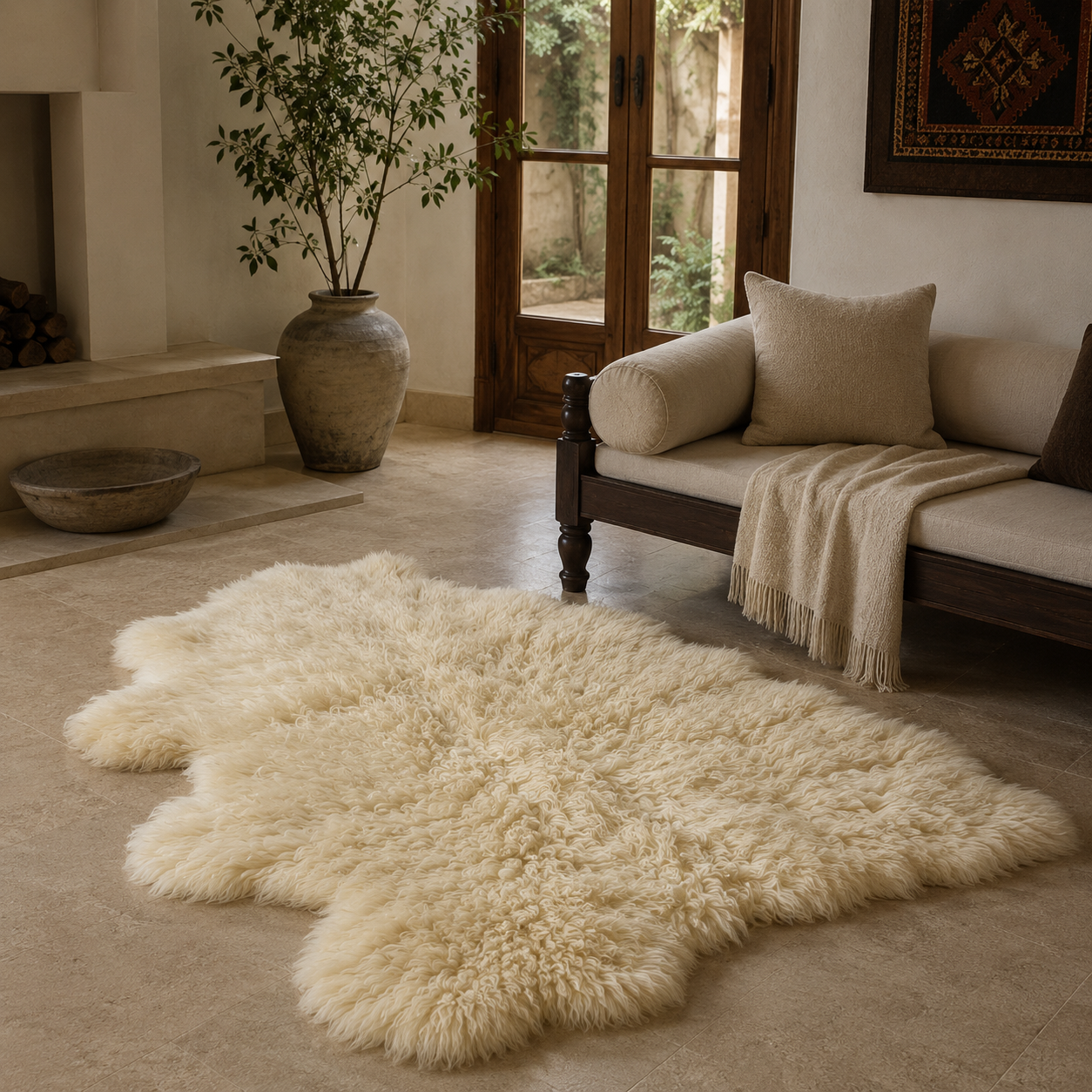 SHEEP SKIN RUG SR-103-6 sq.ft