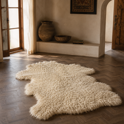 SHEEP SKIN RUG SR-104 38x28 INCH
