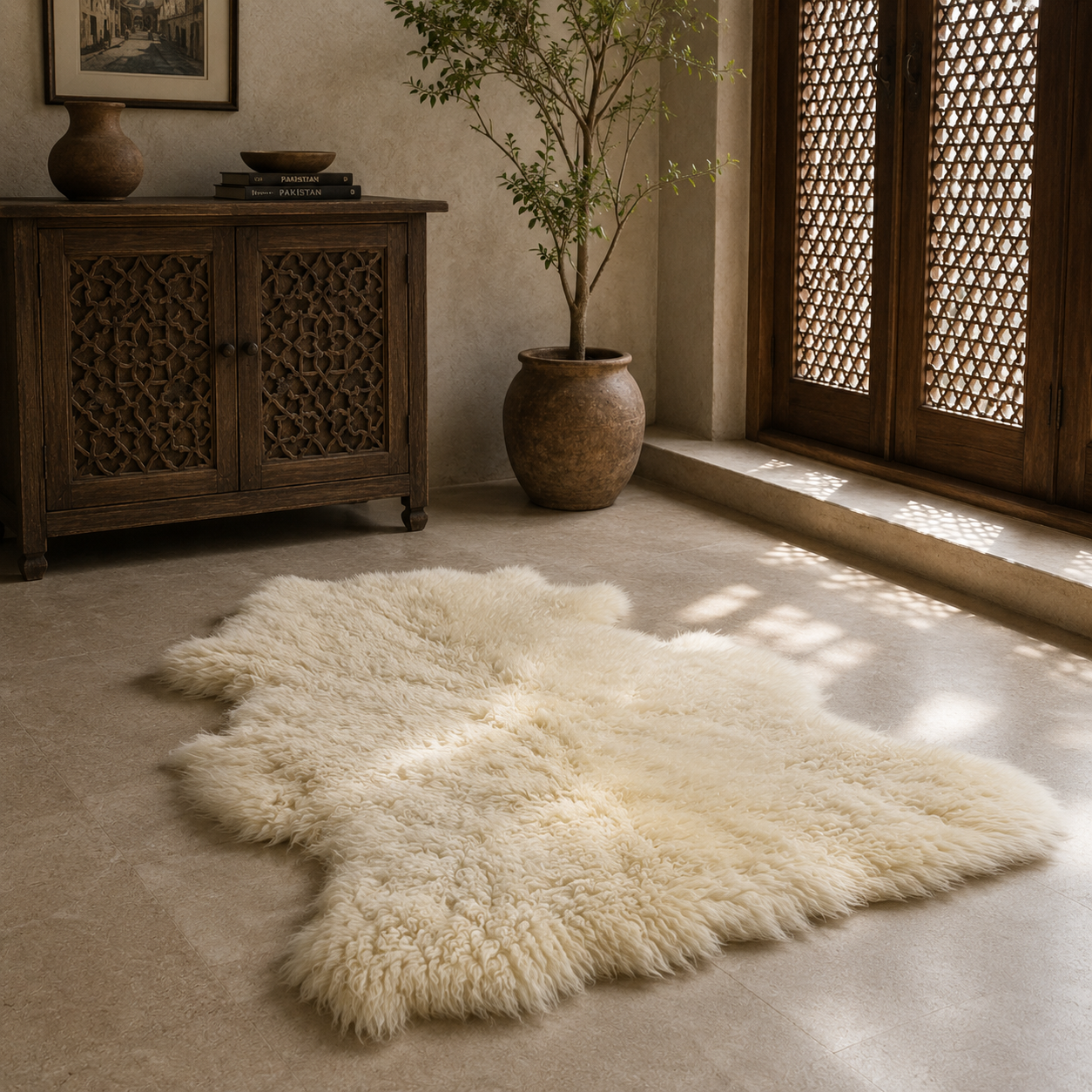 SHEEP SKIN RUG SR-107-6 sq.ft