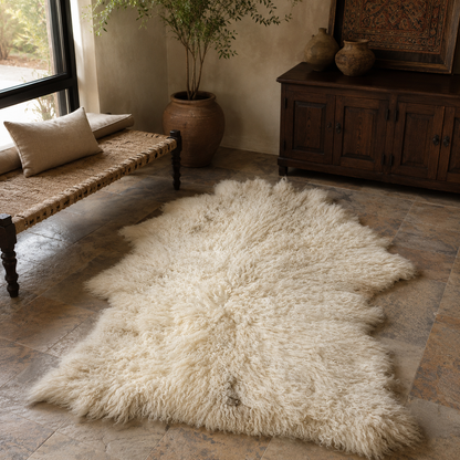 SHEEP SKIN RUG SR-109 34x23 INCH