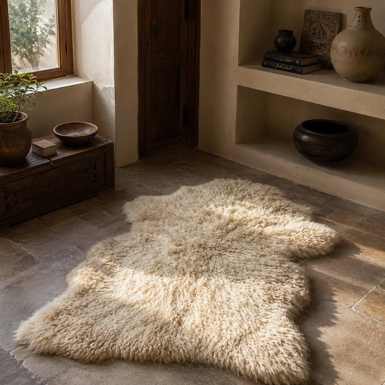 SHEEP SKIN RUG SR-110 41x28 INCH