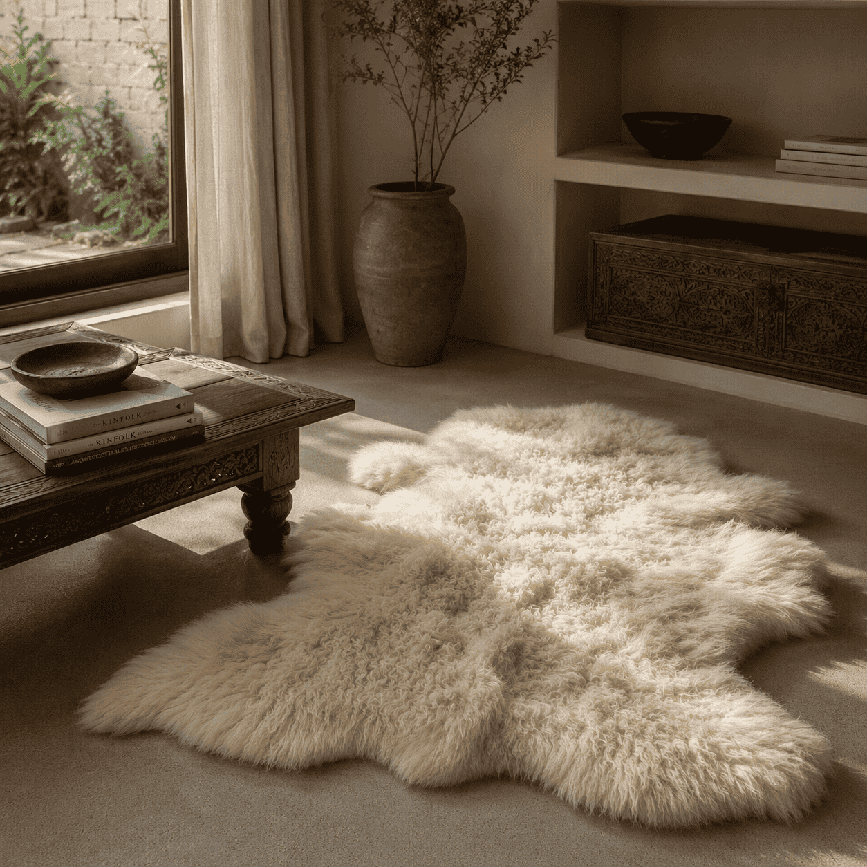 SHEEP SKIN RUG SR-112 36x27 INCH