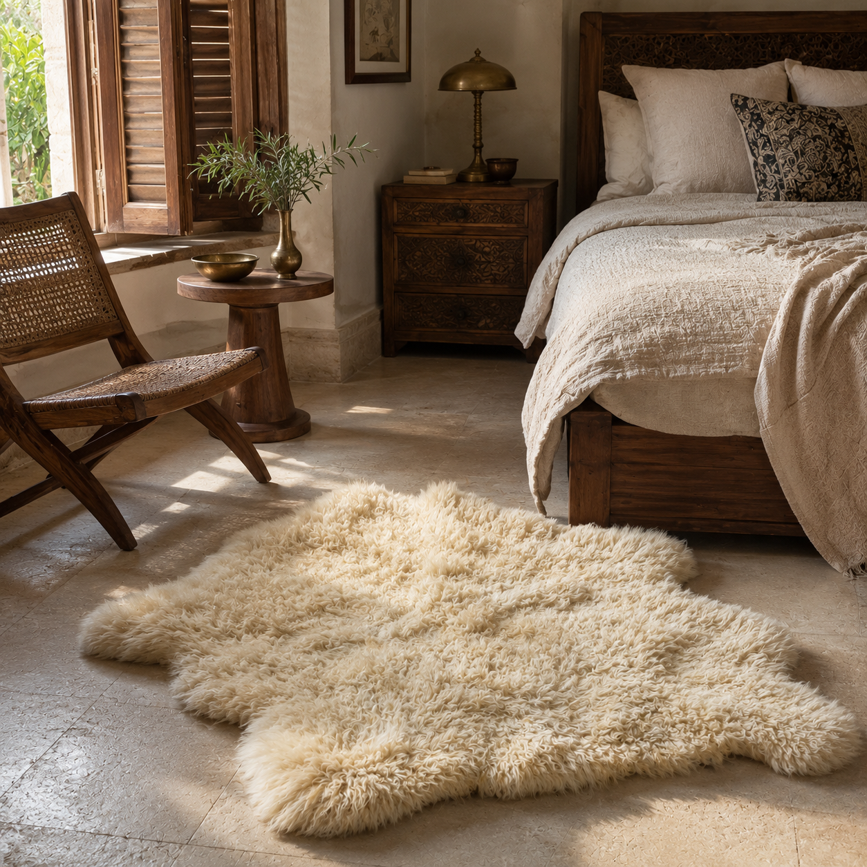 SHEEP SKIN RUG SR-115 36x27 INCH