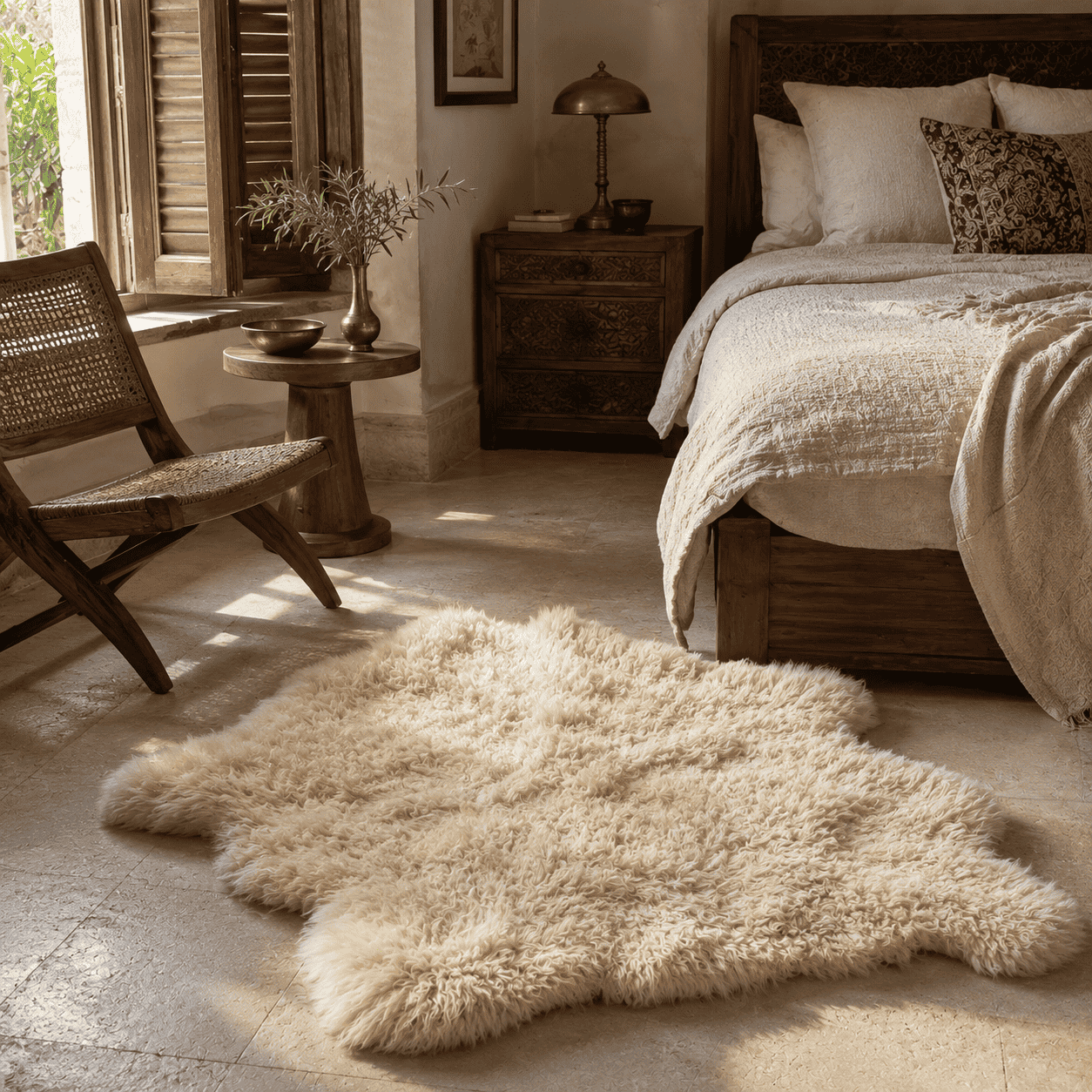 SHEEP SKIN RUG SR-115 36x27 INCH
