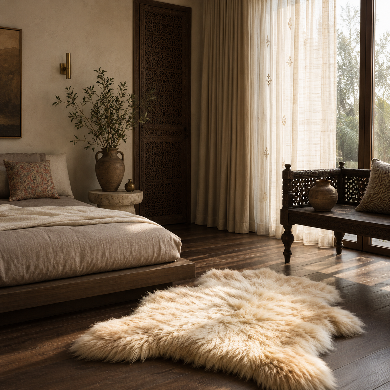 SHEEP SKIN RUG SR-118 39x28 INCH