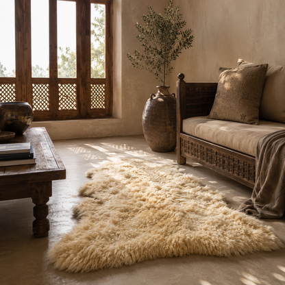 SHEEP SKIN RUG SR-122 39x28 INCH