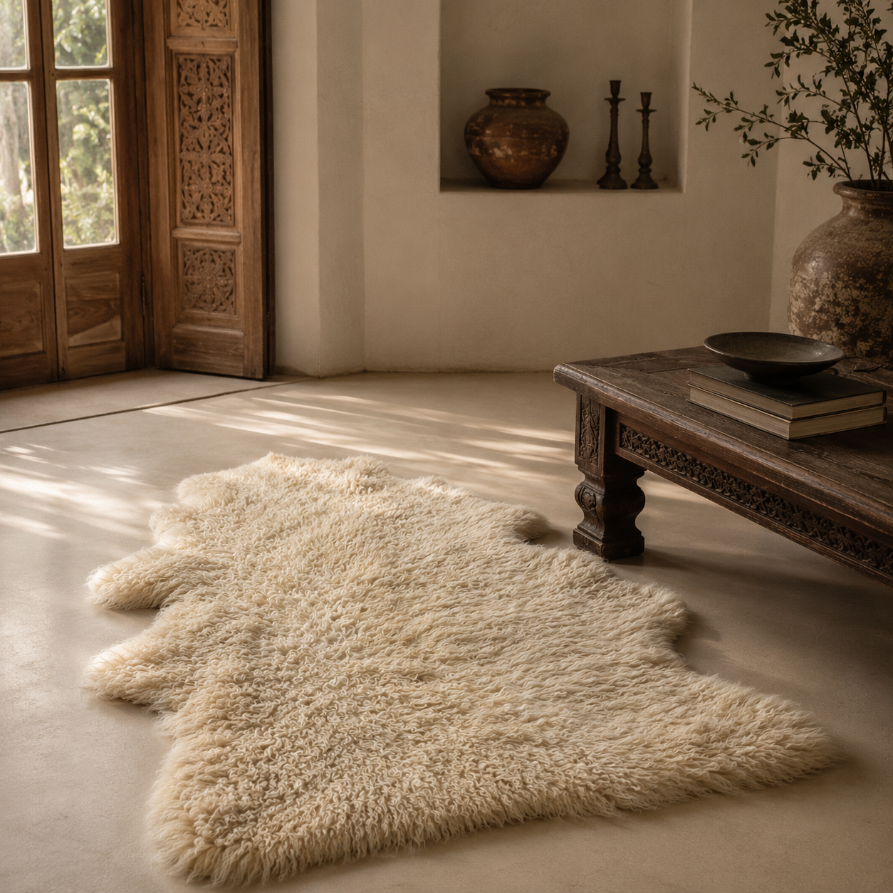 SHEEP SKIN RUG SR-127 36x24 INCH