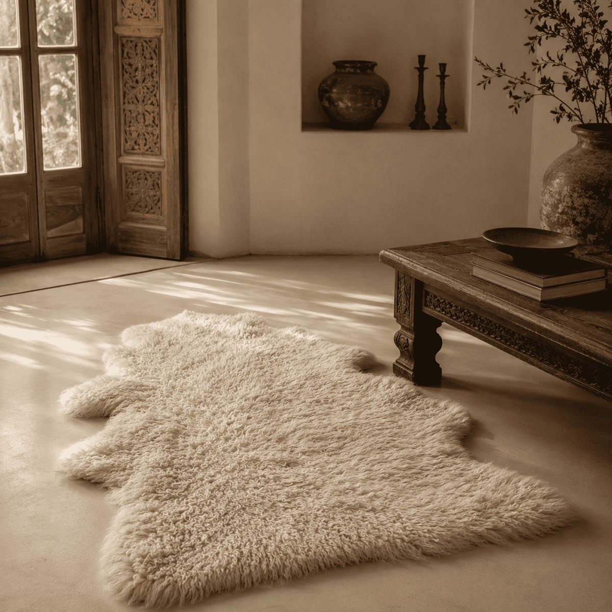 SHEEP SKIN RUG SR-127 36x24 INCH