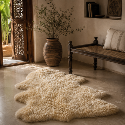 SHEEP SKIN RUG SR-128 38x27 INCH