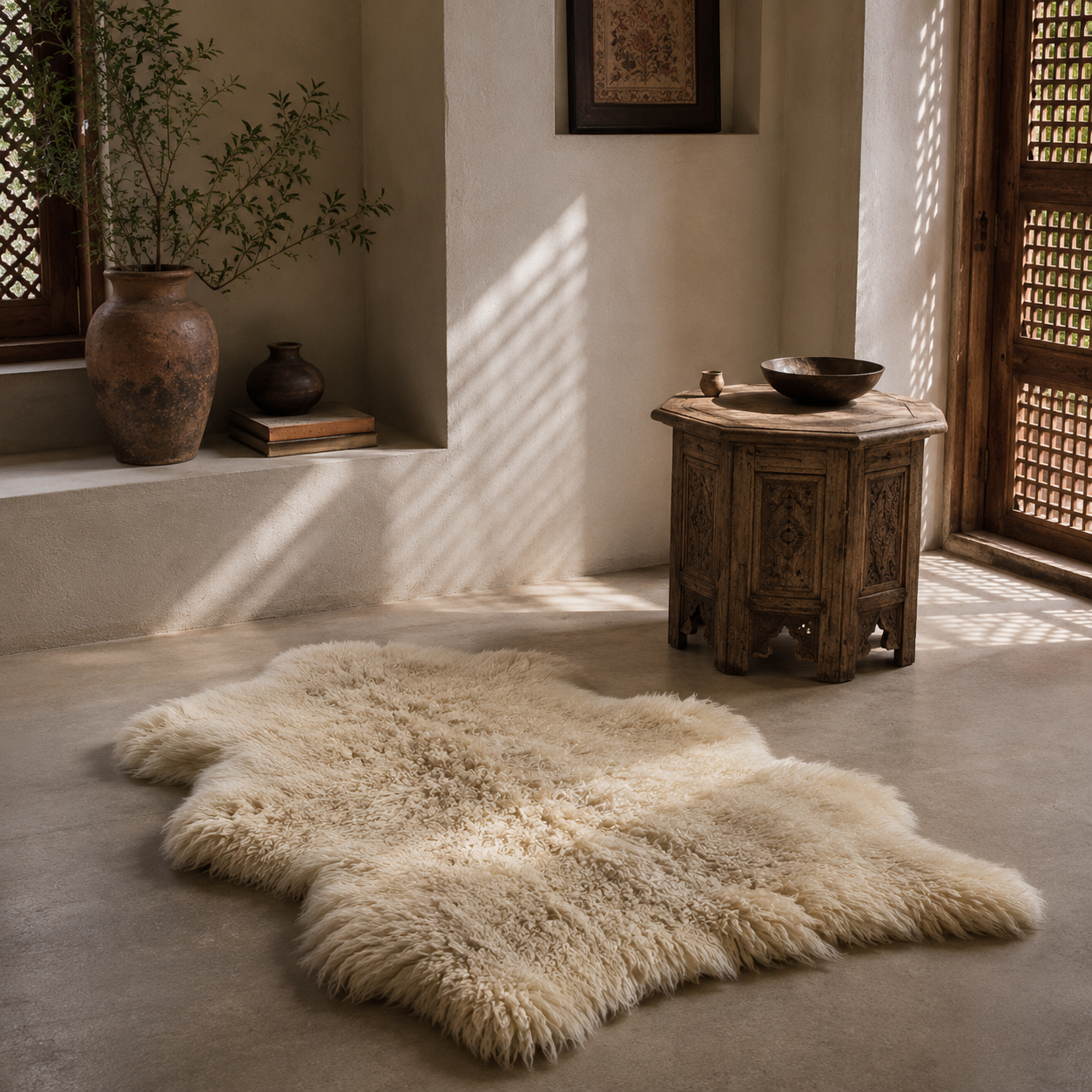 SHEEP SKIN RUG SR-129 36x24 INCH