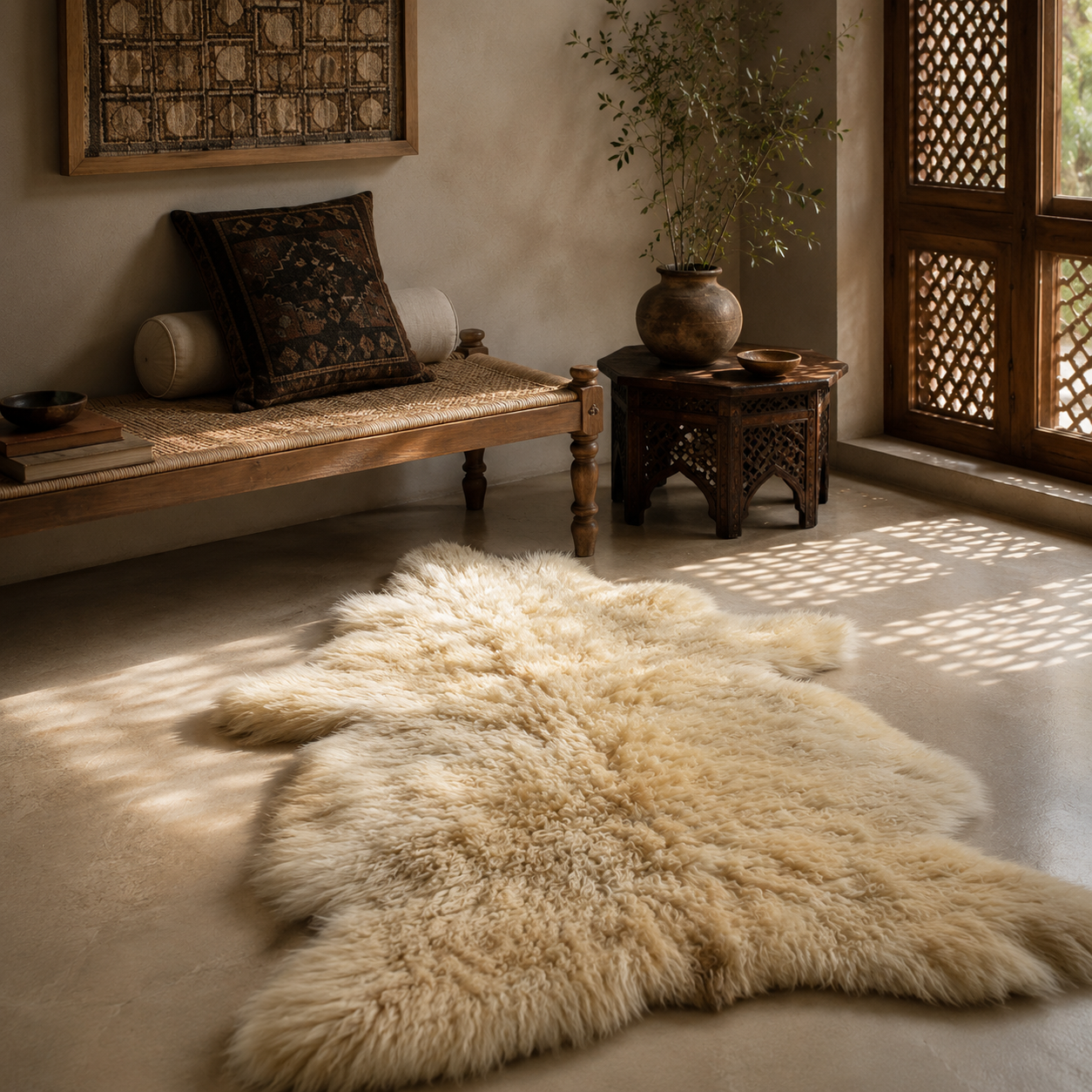 SHEEP SKIN RUG SR-130 36x26 INCH